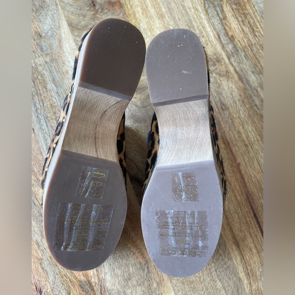 J. Crew Leopard Calf Hair Clog Size 5.5 New w/ out Box - Picture 9 of 11